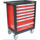 Carro c/ 7 Gavetas e 160 Peças (Vermelho ou Preto)